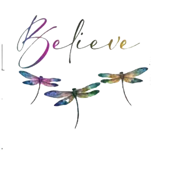 Nášivka Nažehlovací obrázek - vážka s citátem VIII (20,3 x 17,8 cm)