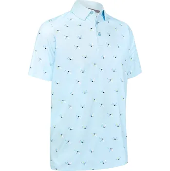 Pánské tričko CALLAWAY All Over Birdie pánské tričko modré Velikost oblečení: XL + Dárková krabička týček