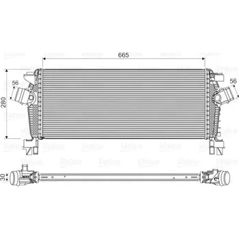 Chladič motoru Chladič turba VALEO 818566