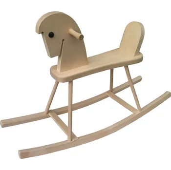 Houpací kůň Dřevotéka - Dřevěný houpací kůň - přírodní Dřevěný houpací kůň - přírodní