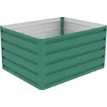 Vyvýšený záhon G21 Daisy 100 x 80 x 52 cm, plechový, hnědý Barva: zelený, Rozměry: 100 x 80 x 52 cm