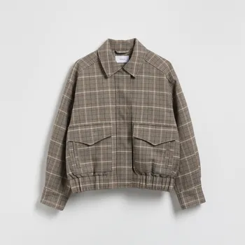 Dámský kabát Reserved - Bomber bunda s límečkem - vícebarevná - WM886-MLC - WM886-MLC-L