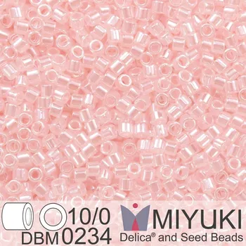 Korálek Korálky Miyuki Delica 10/0. Barva Baby Pink Ceylon DBM0234. Balení 5g.
