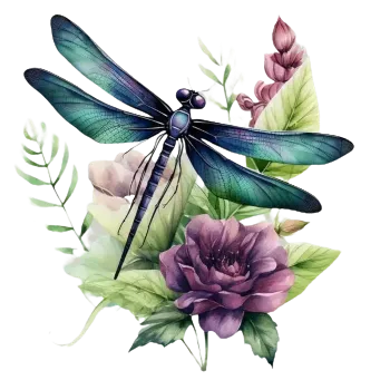 Nášivka Nažehlovací obrázek - vážka (20,8 x 22,0 cm)