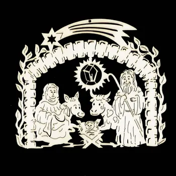 Vánoční ozdoba Vánoční ozdoba - Betlém 16 cm