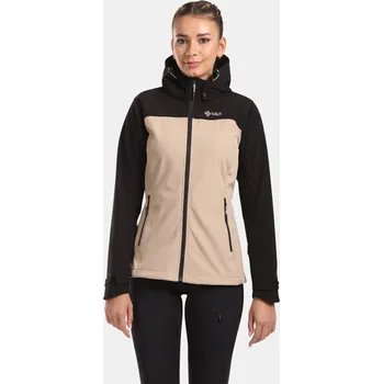 Kilpi Ravia-W béžová WL0129 dámská softshellová bunda s odepínací kapucí 10000 - 40