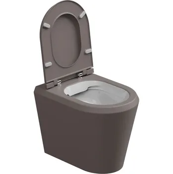 Klozet WC mísa stojící Cruise, rimless, keramická, dvoubarevné, CRWC01BI000029FI