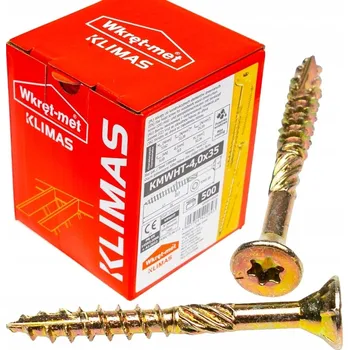 Klimas Wkręt-met TX 4 x 35 mm 500 ks Vrut Klimas Wkręt-met TX 4 x 35 mm 500 ks