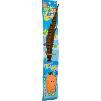 Hračka pro kočku Bažantí pero pro kočky oranžové