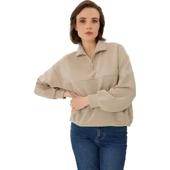 Dámská mikina Dámská mikina VOLCANO-B-MOXI-102-BEIGE Béžová L