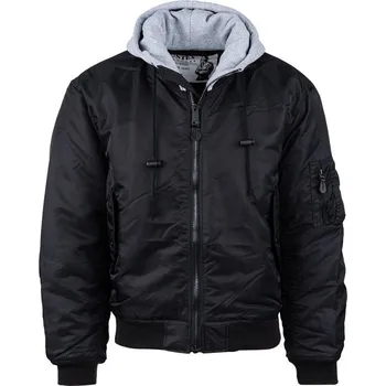 Pánský bomber Fostex® Bunda MA1 Hooded Bomber černá Velikost: L
