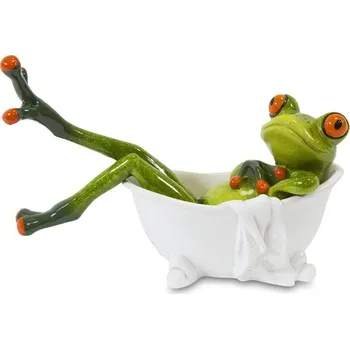 Keramická žába - Koupání ve vaně