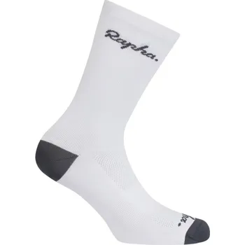 Pánské ponožky Cyklistické ponožky RAPHA RPH 25 Logo White - M