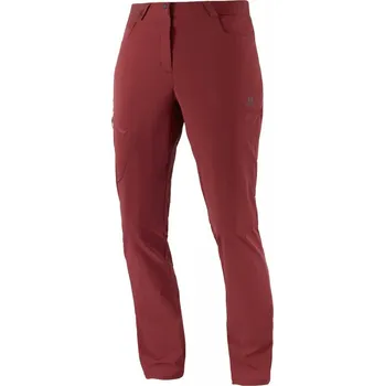 Dámské kalhoty Salomon Wayfarer Pants W Cabernet C17045 dámské lehké turistické softshellové kalhoty - 40 zkrácené