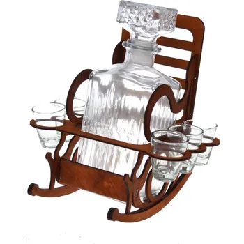 Žertovný předmět Dřevěné křeslo s lahví