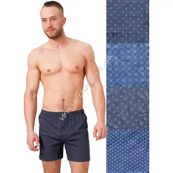 Pánské spodní prádlo Hotberg(M-Max) Pánské boxerky Boxer177-3 Barva: 3-modrá, Velikost: 2XL