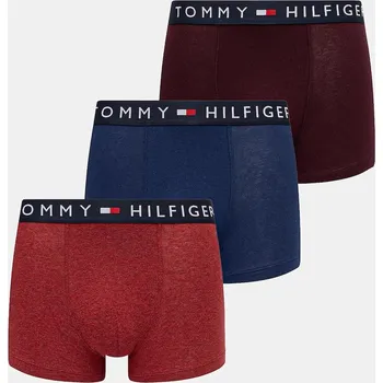 Boxerky Tommy Hilfiger 3-pack UM0UM03180 burgundské 93X, vel. S