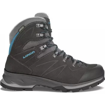 Dámská treková obuv Lowa Badia GTX W Wide anthracite/blue dámské vyšší nepromokavé kombinované trekové boty - 40 EUR