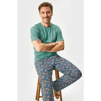 Dámské pyžamo Bavlněné pyžamo MEN-A Sweet Christmas dlouhé L vícebarevná