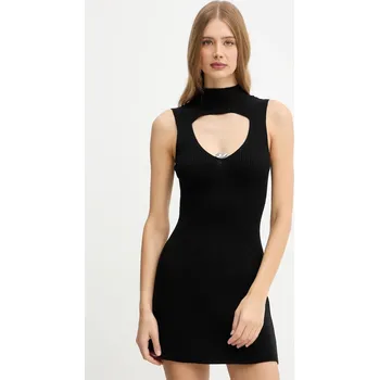 Dámské oblečení Vlněné šaty Diesel M-OLONI-SHORT A19667.0PLBF černá 99X, vel. M