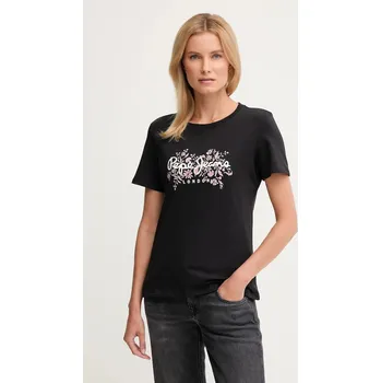 Bavlněné tričko Pepe Jeans PL5000049 černá 99X, vel. L