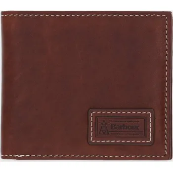 Peněženka Kožená peněženka Barbour pánská, hnědá barva, MLG0074 89X, vel. ONE SIZE