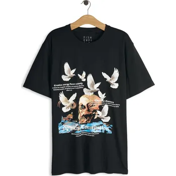 GATE Bavlněné tričko s potiskem XXL 125-0377/89