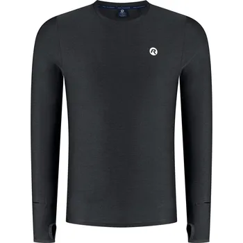 Moto rukavice Funkční triko Rogelli ESSENTIAL s dlouhým rukávem, černé S