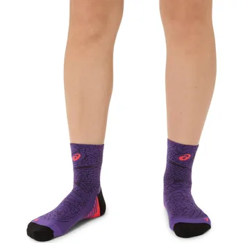 Pánské ponožky Vysoké funkční ponožky Asics PERFORMANCE RUN QUARTER SOCKS fialové 3013B199-501 - 39-42 | UK 8 | US 10