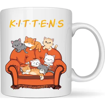 Hrneček - Kittens – Přátelé s koťátky 330 ml Valentýn