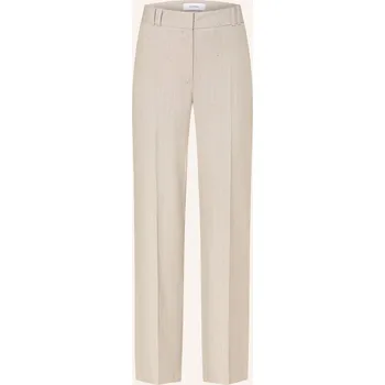 Dámské kalhoty Comma Dámské Marlene Kalhoty S Flitry, světle šedá / krémová, 34