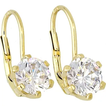 Náušnice Goldstore Zlaté náušnice prořezávaná obruba Váha: 2.85 g