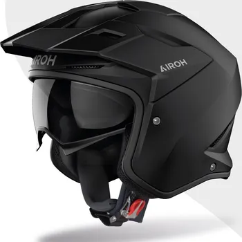 Helma na motorku Přilba kombakt color, airoh (černá matná, vel. xs) 2025