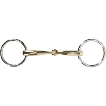 Udidlo pro koně QHP Udidlo stihlové jednou lomené Anatomical QHP, 14 mm, argentan 13,5 cm