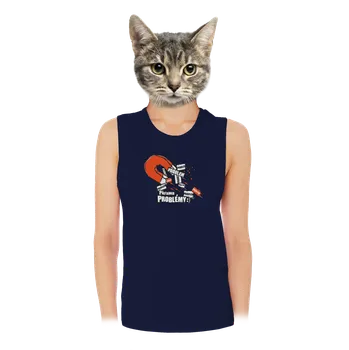 Bastard Magnet na problémy dámské tílko volné Navy