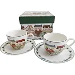 Porcelánové šálky a podšálky Christmas City 2