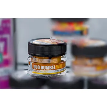 Boilies Carp Zoom Duo Dumbels Wafters - 15 g/10x14 mm/Mango-Broskev