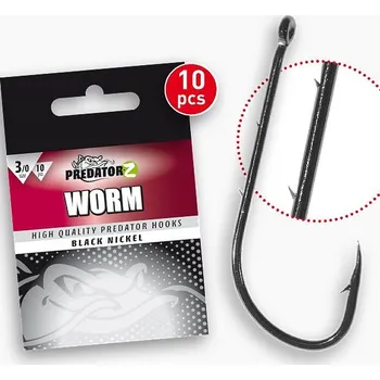 Rybářský háček Carp Zoom Háček Predátor ČERV - 10 ks/vel.6