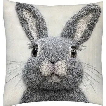 Polštář Polštář s náplní KRÁLÍK šedý