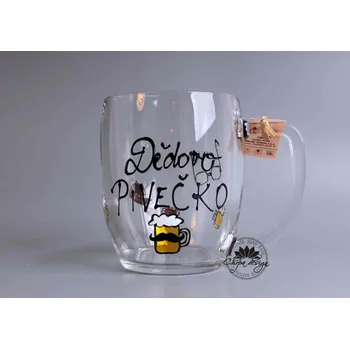Sklenice Půllitr - Dědovo pivečko