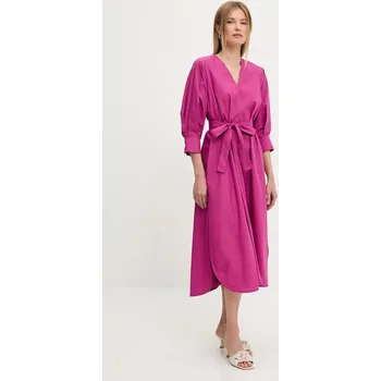 Dámské šaty Bavlněné šaty Answear.LAB b9355.ikk růžová 43X, vel. M/L