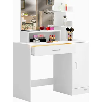 Toaletní stolek Toaletní stolek Jocelyn bílý 140x90x40cm