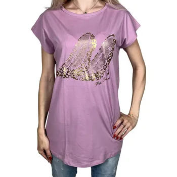 Emola Dámské tričko s krátkým rukávem ANEZKA Barva: Růžová, Velikost: XL