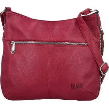 Kabelka Módní dámská koženková crossbody kabelka Coveri Kisha, fuchsiová