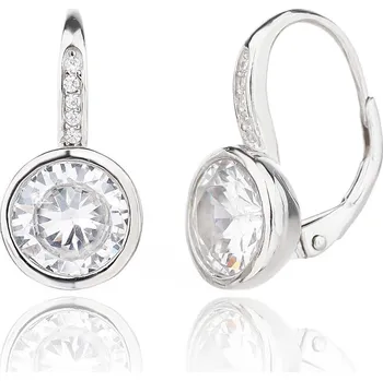 Náušnice Bealio BEALIO Stříbrné náušnice KULATÉ s čirým zirkonem 03-13640-3643