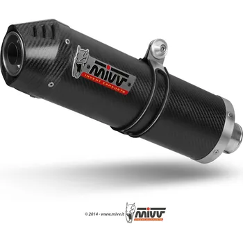 Výfuk pro motocykl Koncovka výfuku mivv oval uh.032.lec karbon / karbonové víčko velká 73.uh.032.lec
