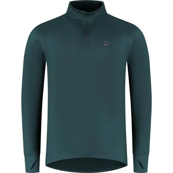 Běžecké oblečení Pánská běžecká mikina Rogelli ESSENTIAL s jemným zateplením, modrá L