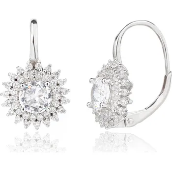 Náušnice Bealio BEALIO Stříbrné náušnice KVĚT se zirkony 03-13633-3644