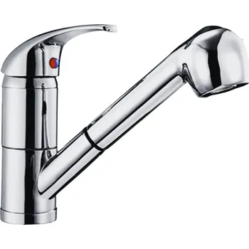 Vodovodní baterie Dřezová stojánková baterie GB 7940 CR s výsuvnou sprškou, chrom