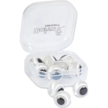 15ks - Skleněné korálky s okem Doiyo White 6mm